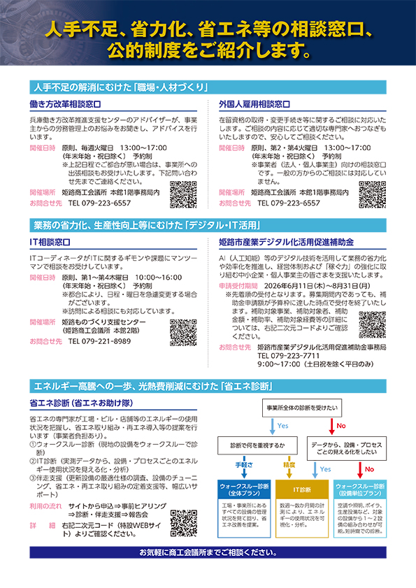 ものづくり産業・支援制度紹介記事 2026年7月号